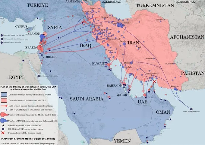 Iran-Angriffe-map