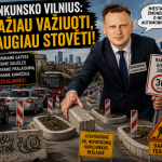 Vilniaus meras Benkunskas : „Padidinus transporto spūstys, sumažės triukšmas”